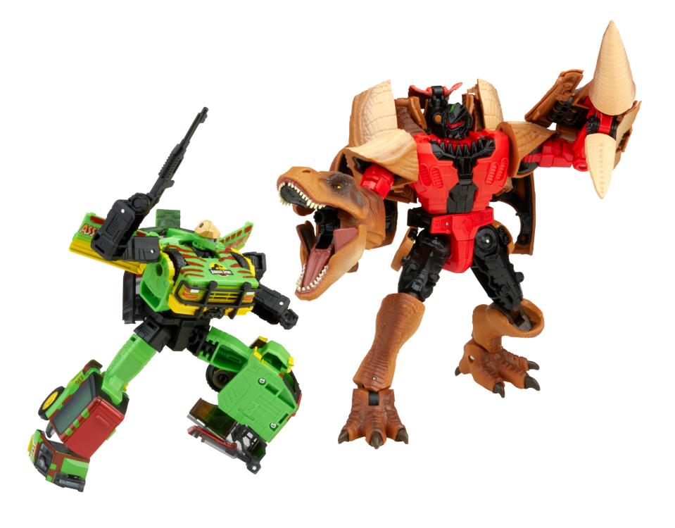 Transformers Generations Collaborative Jurassic Park Mash-Up Tyrannocon Rex and JP93 Two-Pack Action Figure
