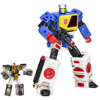 Transformers Generations Legacy Evolution Voyager Class Twincast and Autobot Rewind Action Figure