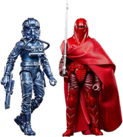 Hasbro Star Wars Black Series 40th Anniversary  Emperor's Royal Guard and Tie Fighter Pilot Carbonized F7011 3.75" 2-Pack Action Figure