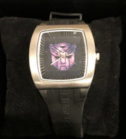 Transformers Metal Decepticon Logo Dial Watch