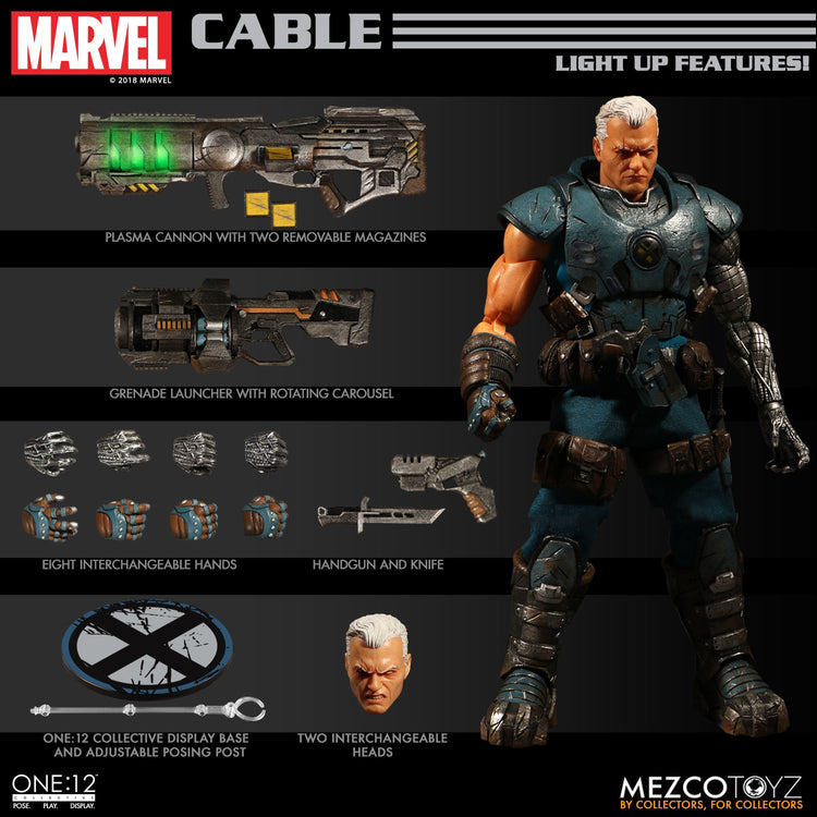 Mezco Toys One:12 Collective: Cable Action Figure 1