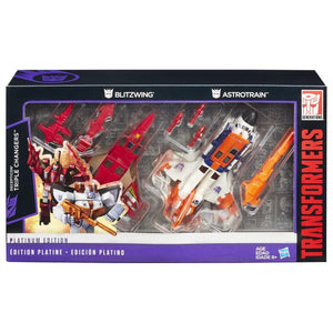 Transformers Platinum Edition Triple Changers (Blitzwing Astrotrain) Action Figure Set