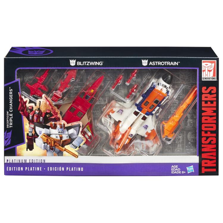 Transformers Platinum Edition Triple Changers (Blitzwing & Astrotrain) Action Figure Set