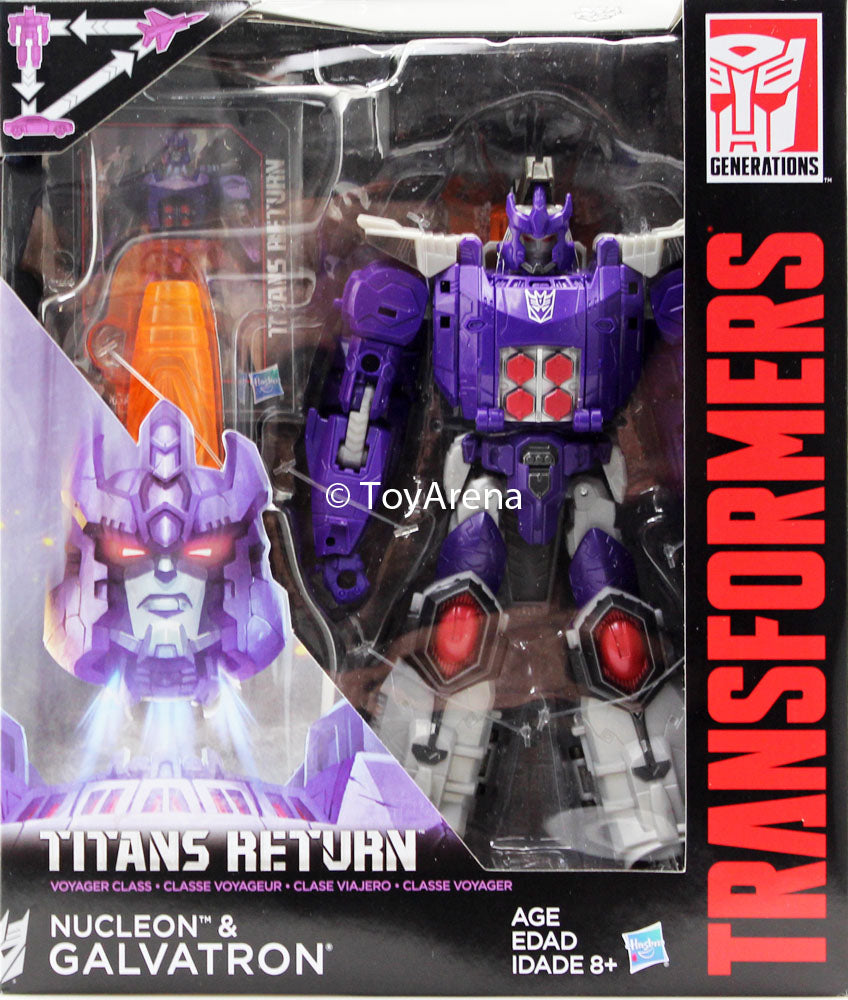 Transformers Generations Titans Return Voyager Class Nucleon and Galvatron Figure