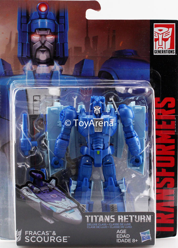 Transformers Generations Titans Return Deluxe Class Fracas and Scourge Figure