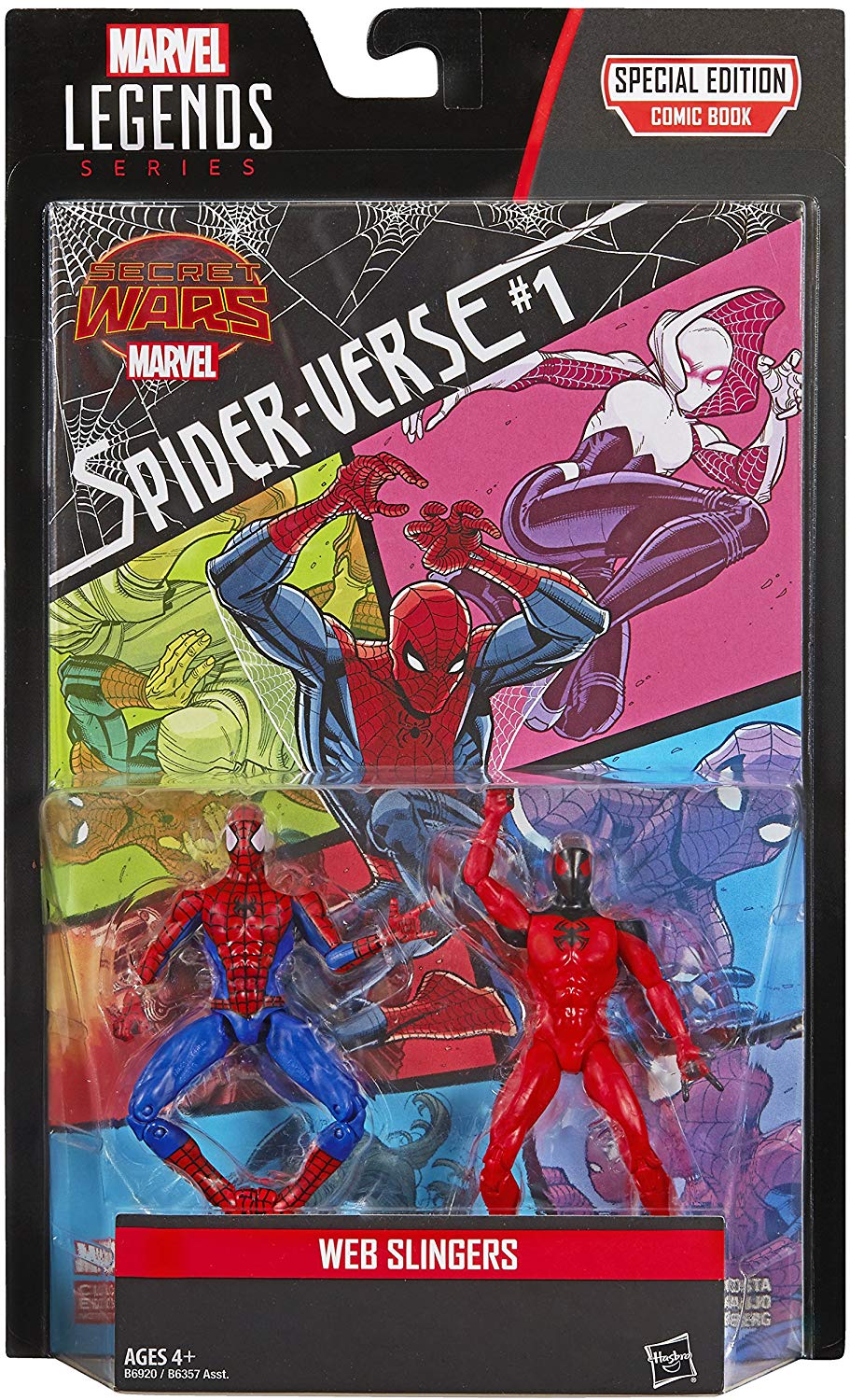 Marvel Legends Webslingers Spider-Man and Scarlet Spider 3.75 inch Comic Book 2 Pack