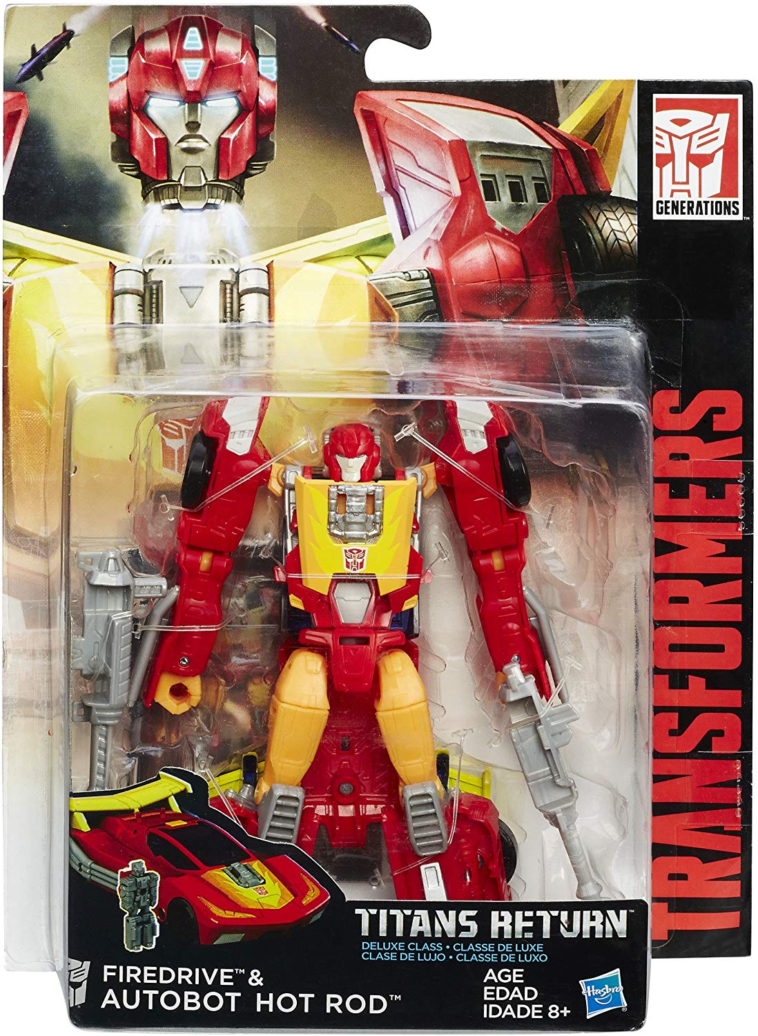 Transformers Generations Titans Return Deluxe Class Hot Rod & Firedrive Action Figure 1