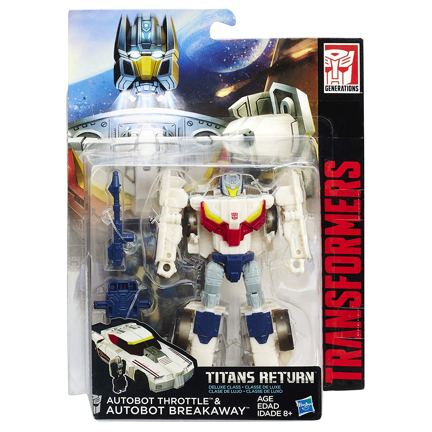 Transformers Generations Titans Return Deluxe Class Breakaway and Throttle Figure