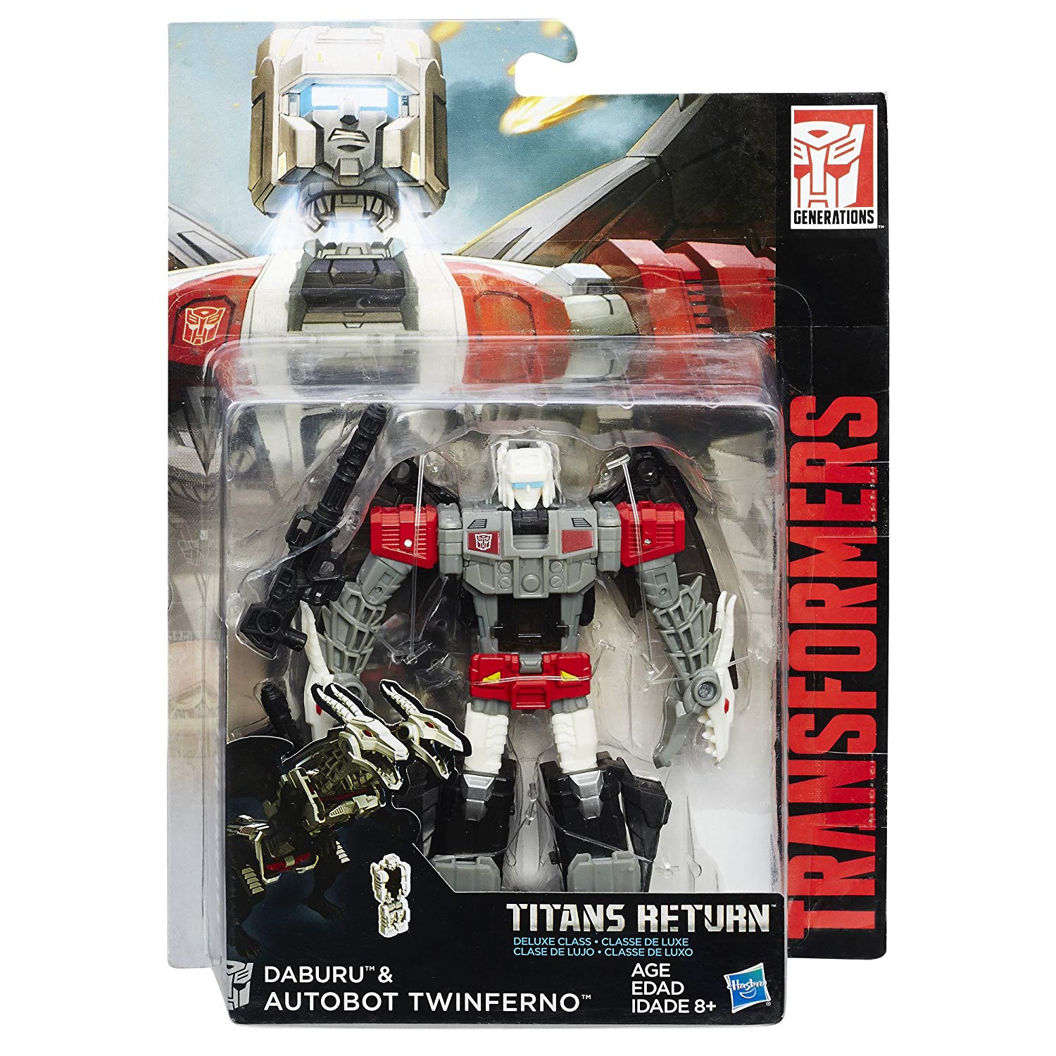 Transformers Generations Titans Return Deluxe Class Twinferno and Daburu Figure