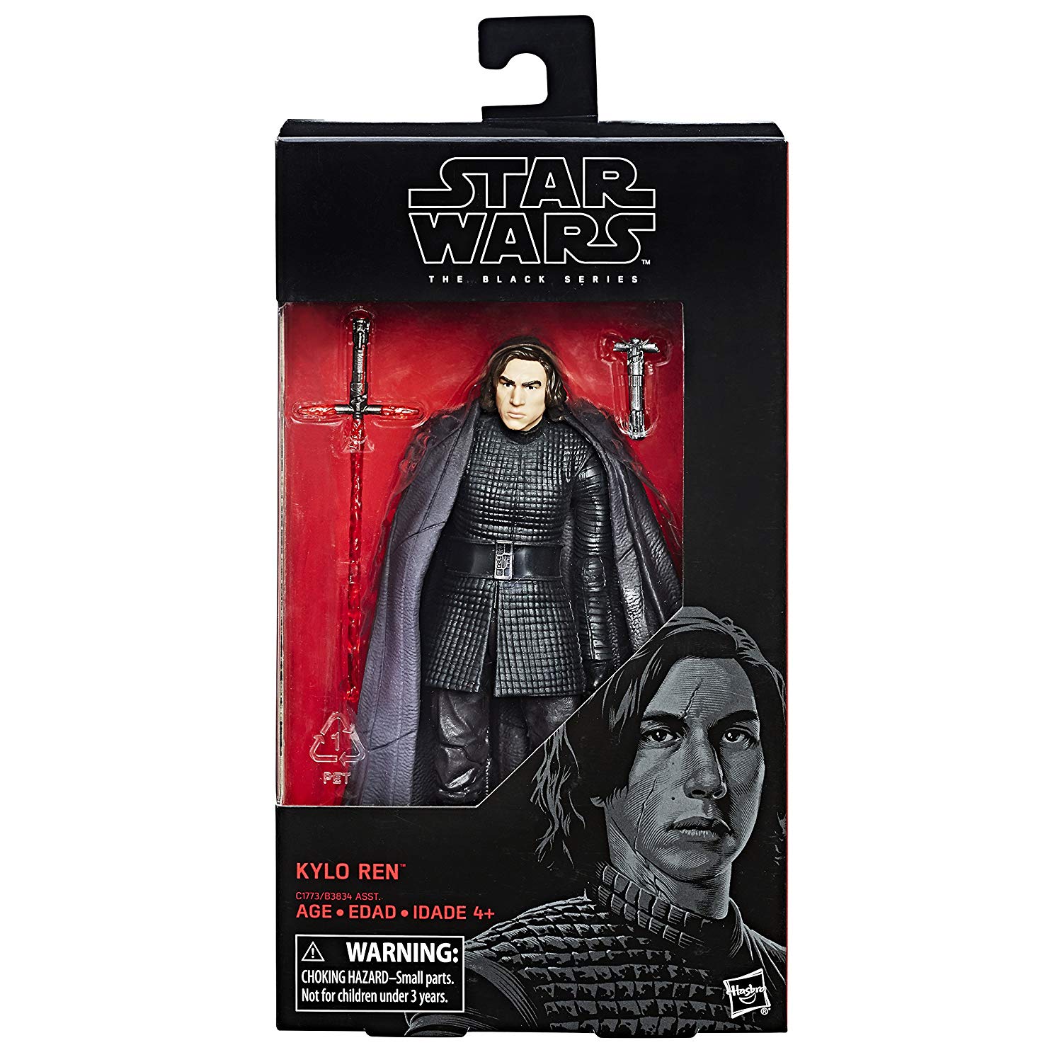 Hasbro Star Wars Black Series Force Awakens #45 Kylo Ren (Last Jedi) 6 Inch Action Figure