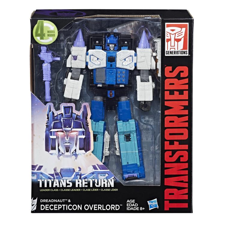 Transformers Generations Titans Return Leader Class Dreadnaut & Overlord Figure