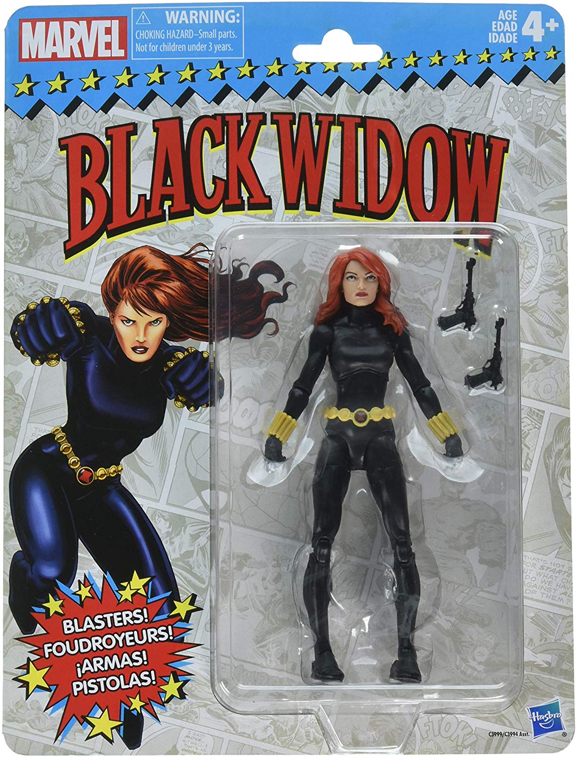 Marvel Legends Vintage Retro Series Black Widow Wave 1 Action Figure 1