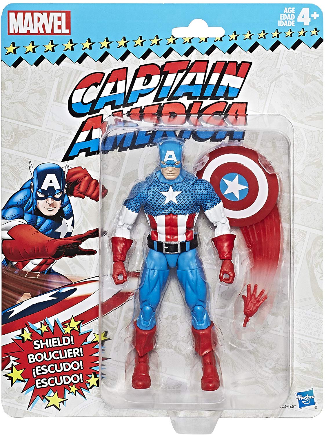 Marvel Legends Vintage Retro Series Captain America Wave 1 Action Figure 1