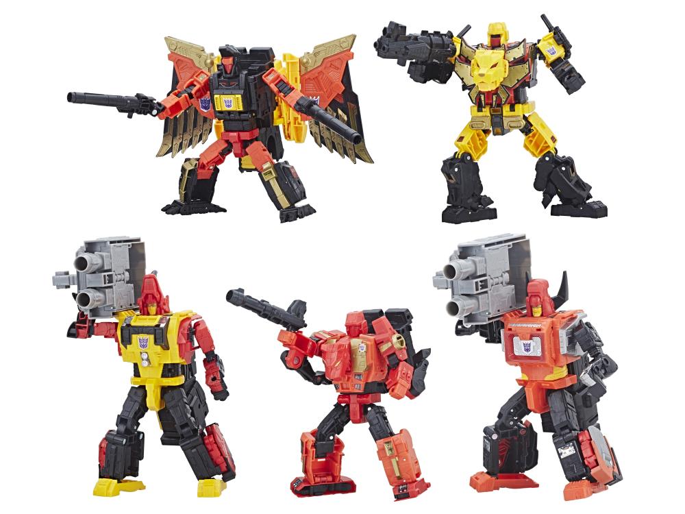 Transformers Generation Power Of the Primes Titan Class Predaking Set of 5
