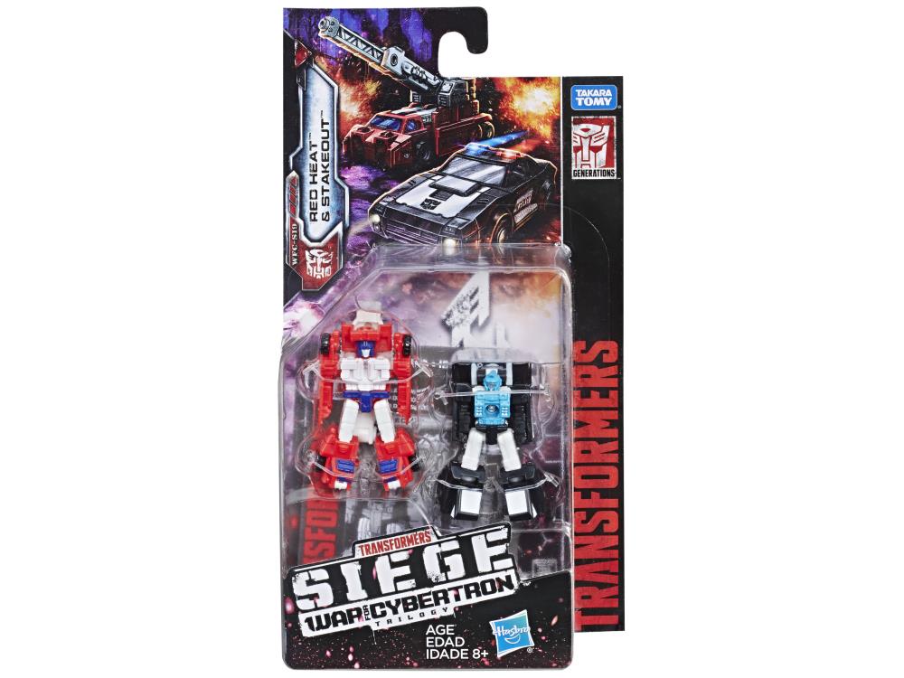 Transformers Generations War For Cybertron: Siege Micromasters Red Heat & Stakeout Figure WFC-S19