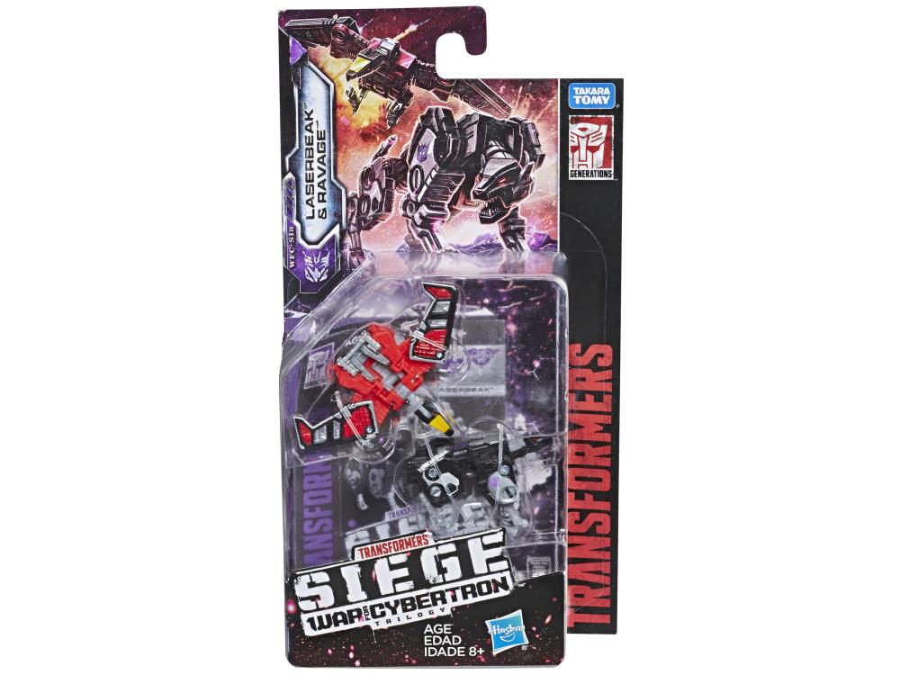 Transformers Generations War For Cybertron: Siege Micromasters Laserbeak & Ravage Figure WFC-S18