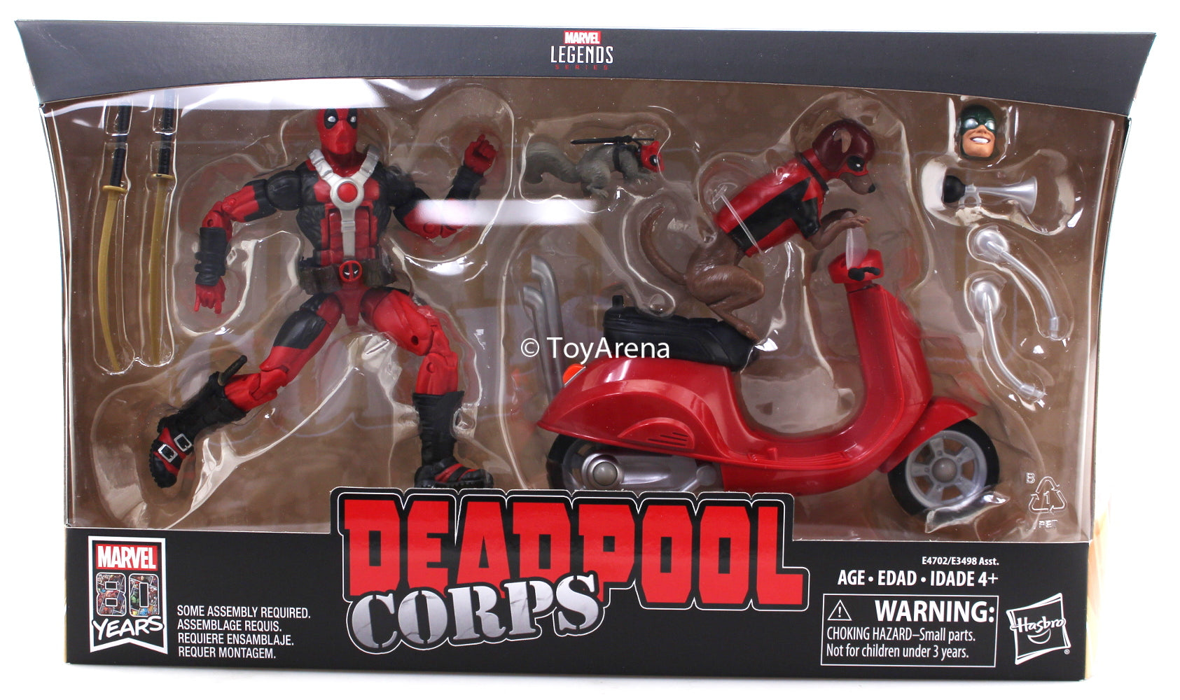 Ultimate Marvel Legends Deadpool Corps Legends Series 6-inch Action Figure - Deadpool with Bike Scooter