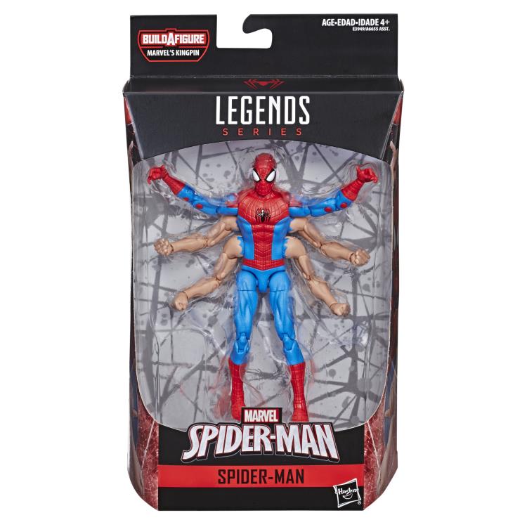 Marvel Legends Spiderman Series Six Arm Spider-Man Kingpin BAF 1