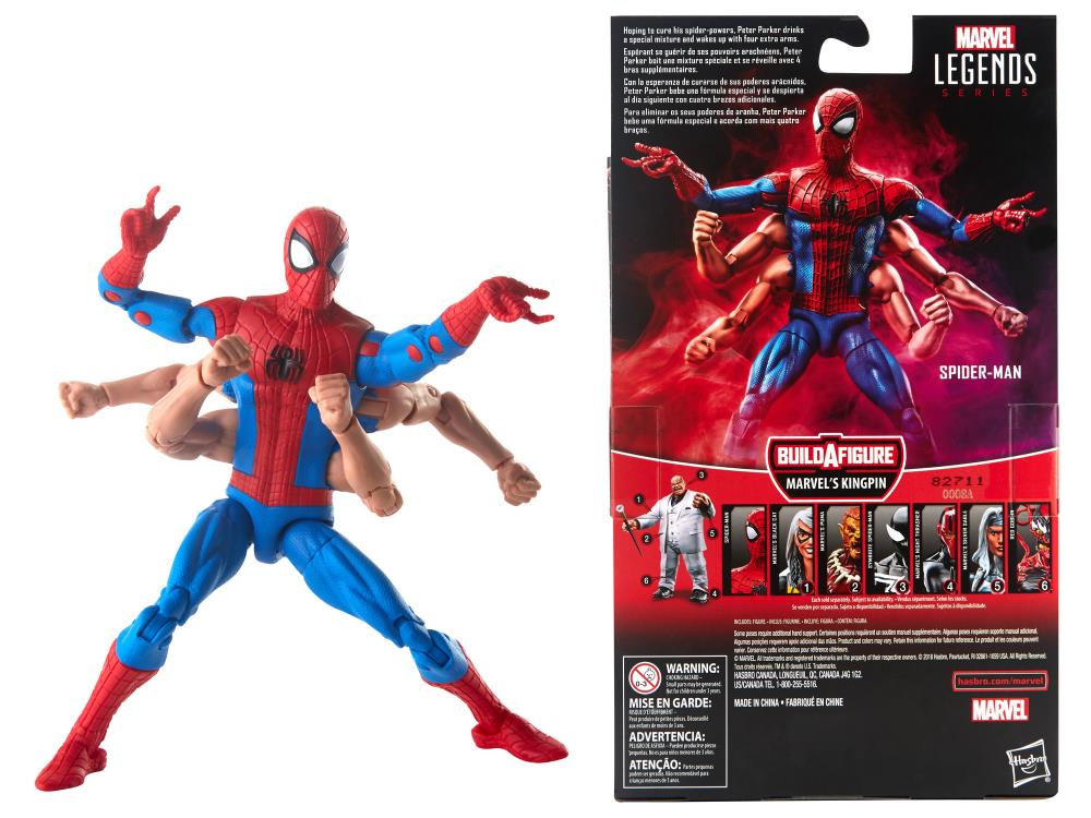 Marvel Legends Spiderman Series Six Arm Spider-Man Kingpin BAF 2