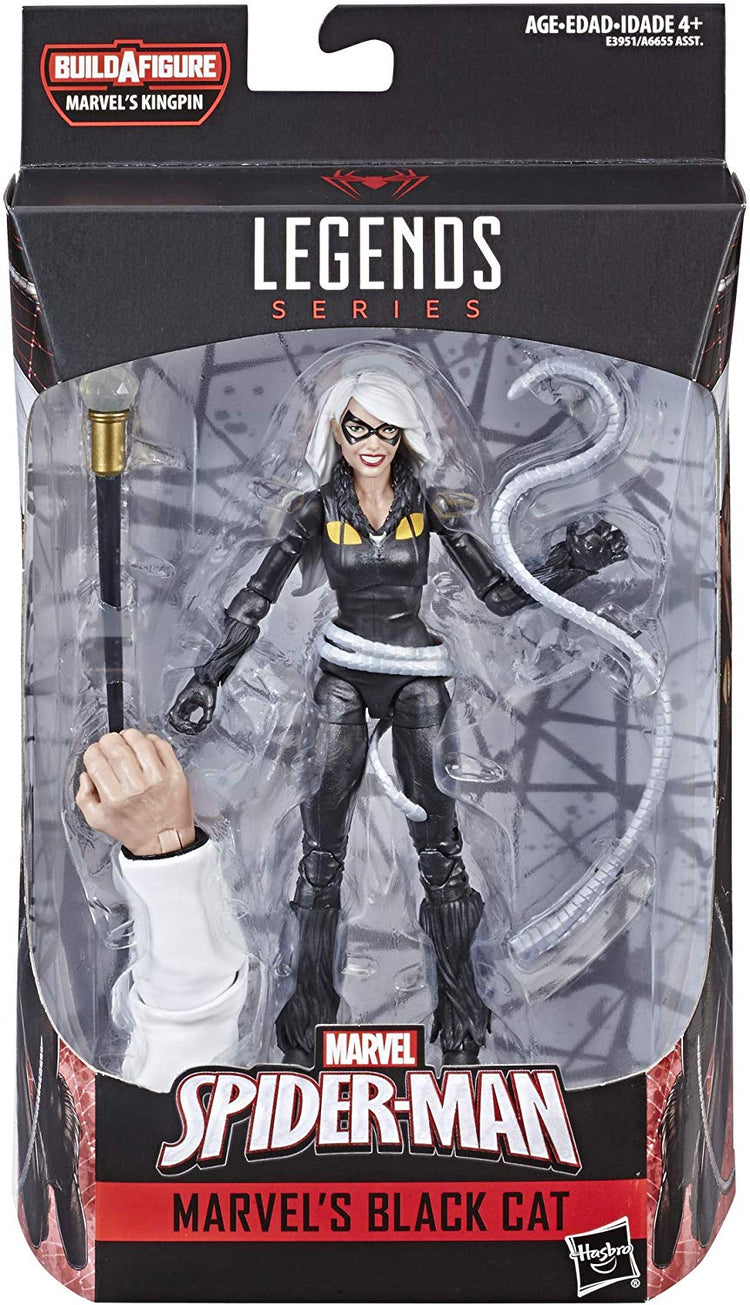 Marvel Legends Spiderman Series Black Cat Kingpin BAF 1