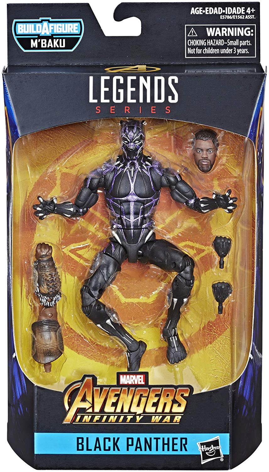 Marvel Legends Black Panther Series Vibranium Black Panther M'Baku BAF Wave Action Figure 1