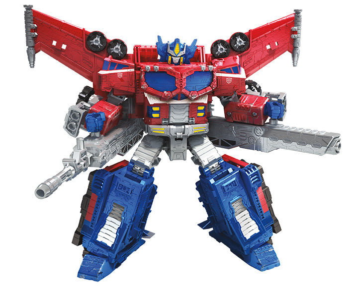 Transformers Generations War For Cybertron: Siege Leader Galaxy Upgrade Optimus Prime Action Figure WFC-S40