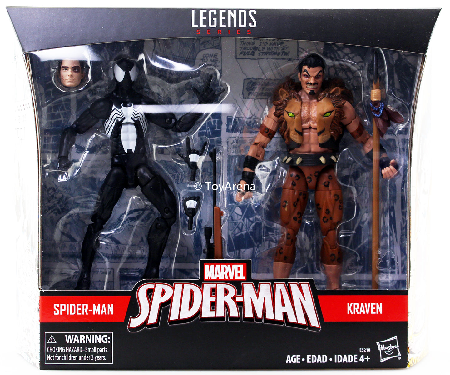 Marvel Legends Spiderman Symbiote and Kraven 2 Pack Action Figure Exclusive