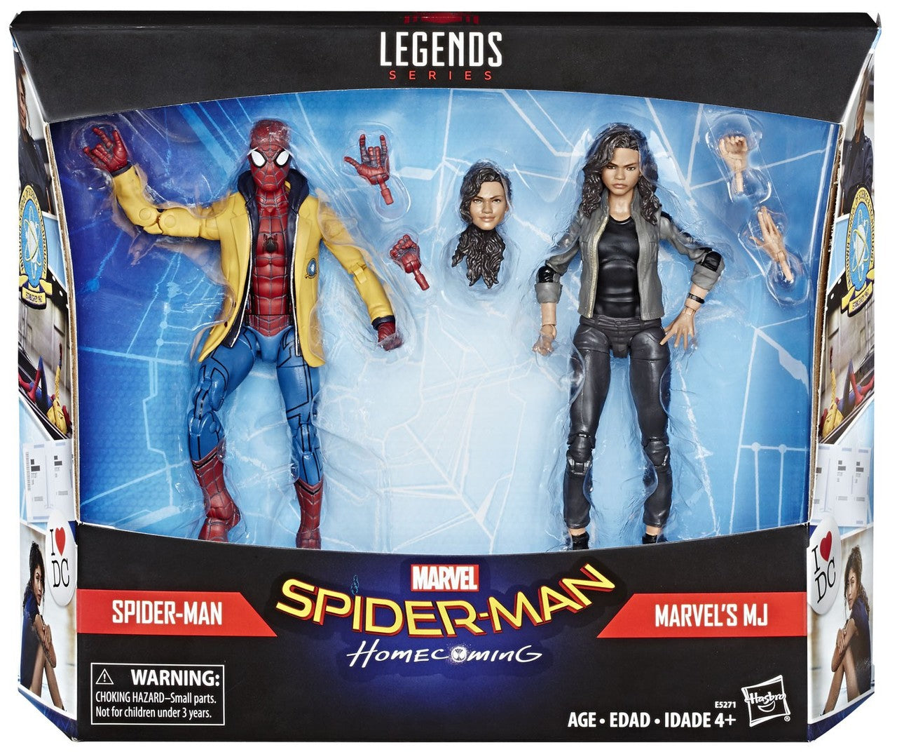 Marvel Legends Spiderman Homecoming Spider-Man & MJ Two Pack Target Exclusive