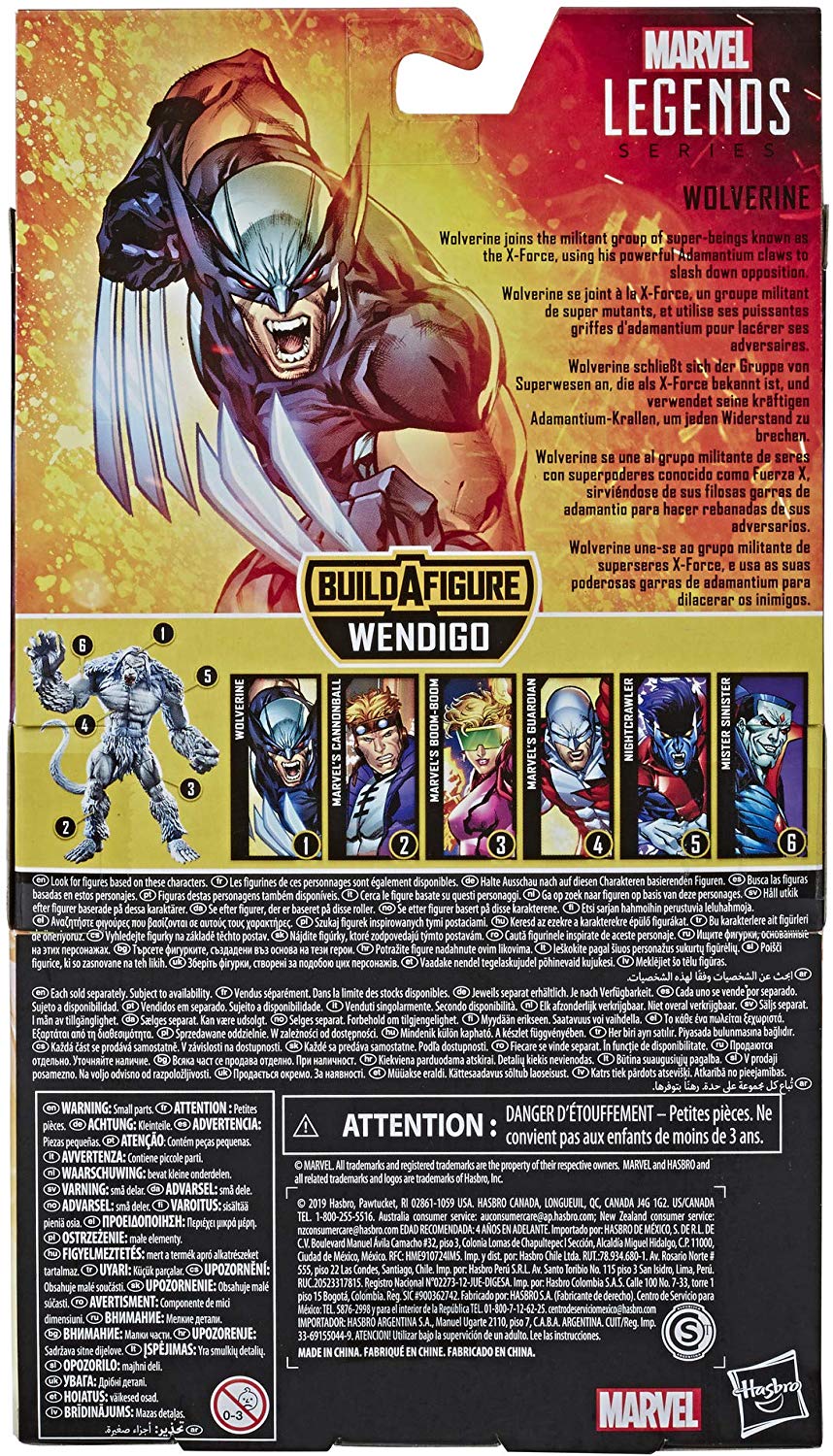 Marvel Legends X-Men Series X-Force Wolverine Wendigo BAF Wave Action Figure 2