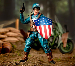 Marvel Legends Ultimate Captain America with Motorcycle Action Figure 5