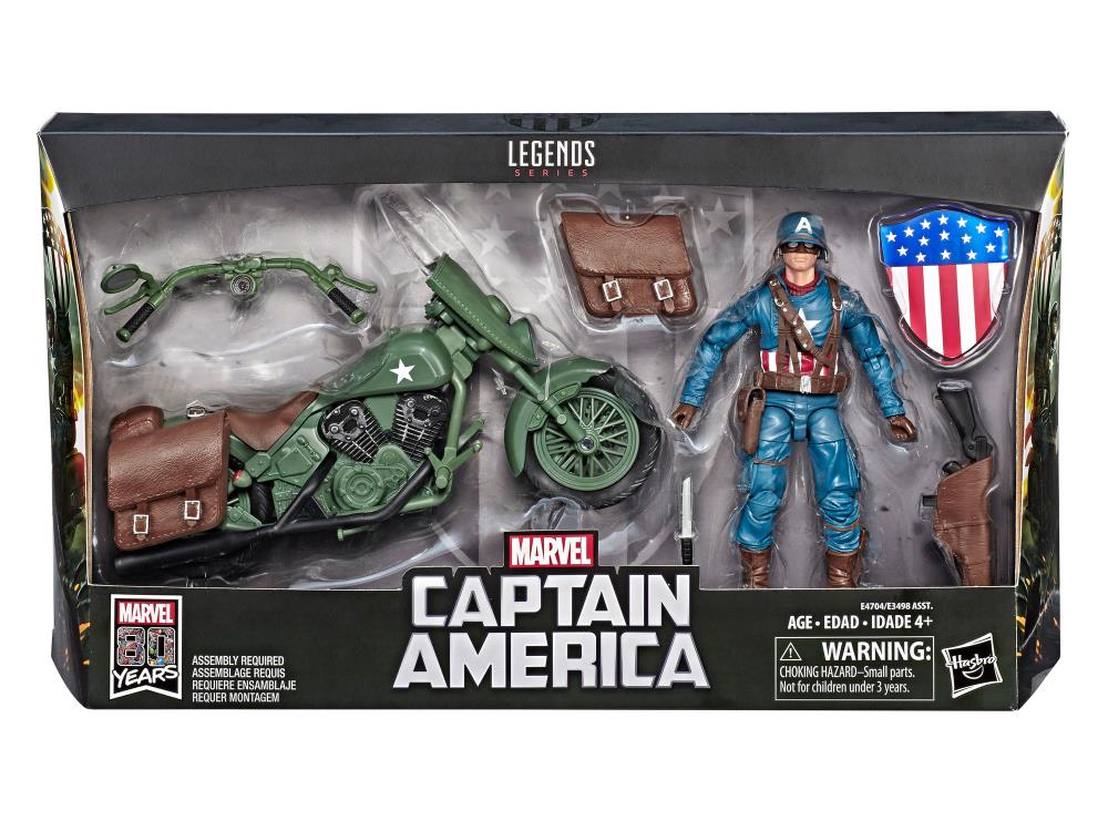 Marvel Legends Ultimate Captain America with Motorcycle Action Figure 1