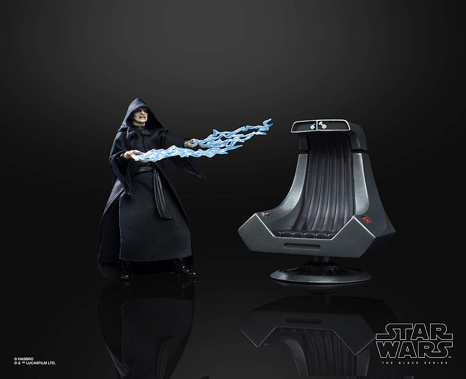 Hasbro Star Wars Black Series Emperor Palpatine With Throne Exclusive 6 Inch Action Figure