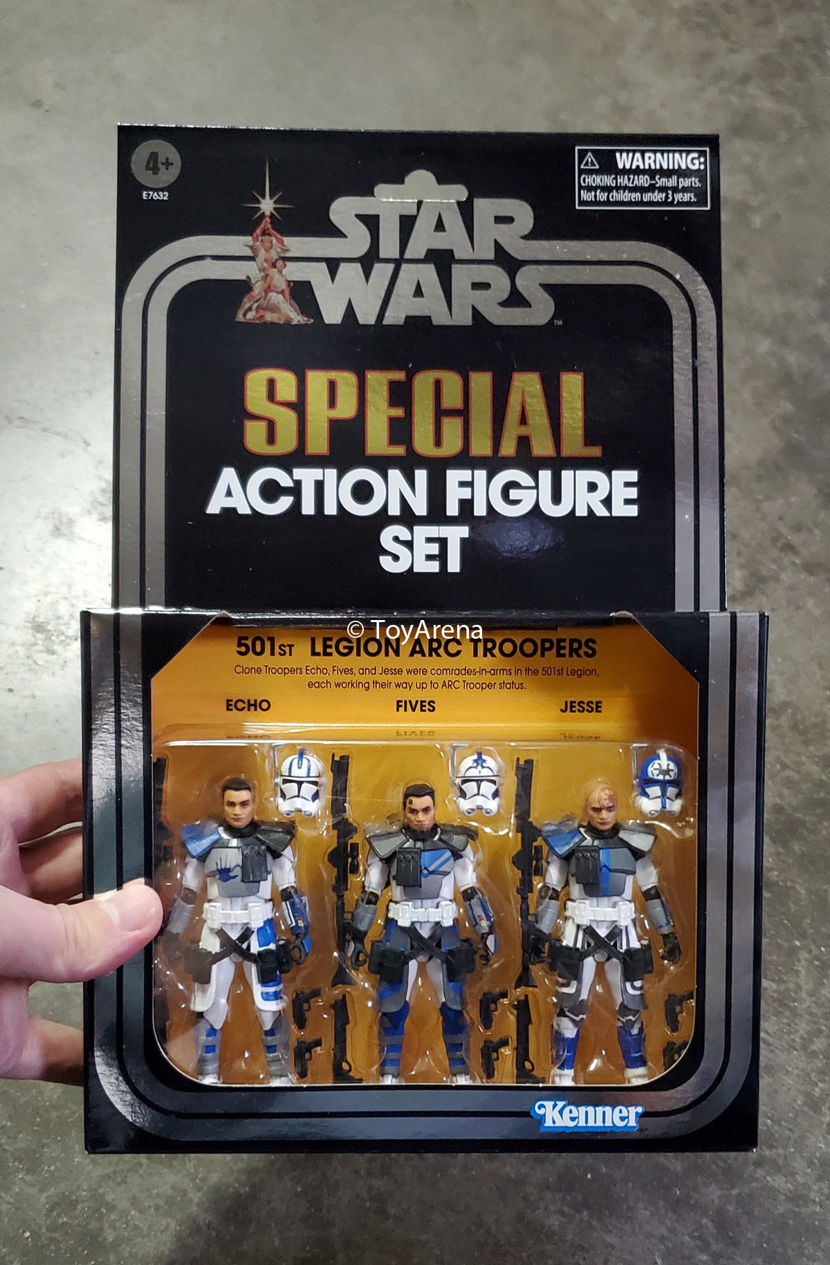 Star Wars Vintage Collection 501st Legion Arc Troopers 3 Pack SDCC Exclusive