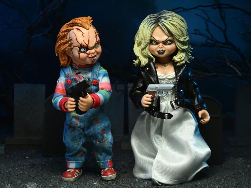 NECA Bride of Chucky Chucky and Tiffany Clothed Action Figure 2-Pack
