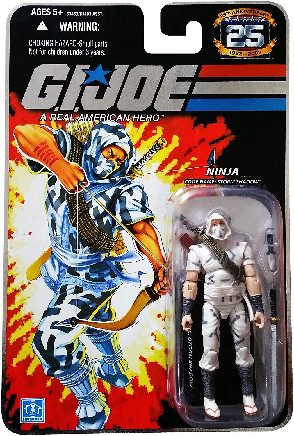 G.I. Joe 25th Anniversary Ninja Code Name Storm Shadow Action Figure 1