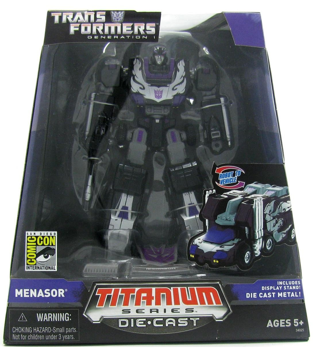 Transformers Titanium Generation 1 Menasor - SDCC 2007 Exclusive