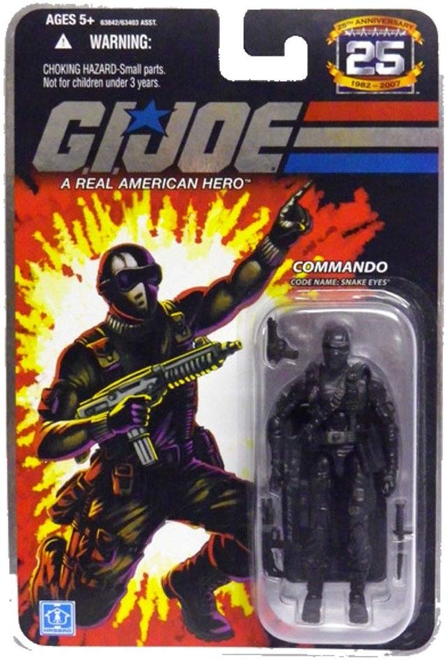 G.I. Joe 25th Anniversary Commando Code Name Snake Eyes Ver. 1 Action Figure 1