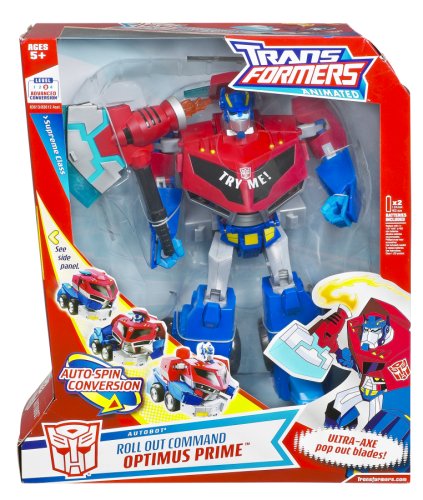 Transformers Animated Syupreme Class Roll Out Command Optimus Prime Action Figure