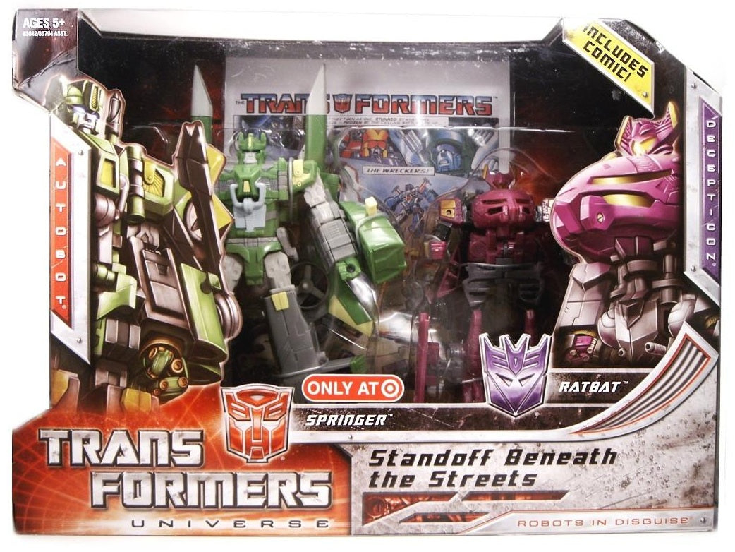 Transformers Universe Deluxe Class Springer & Ratbat 2 Pack Standoff Beneath The Streets Target Exclusive