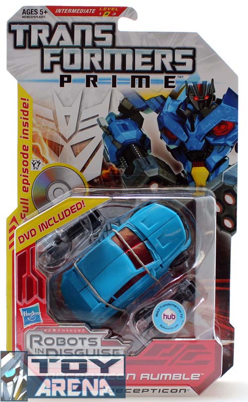 Transformers Prime RID Deluxe Class Rumble w/ DVD Included Action Figure