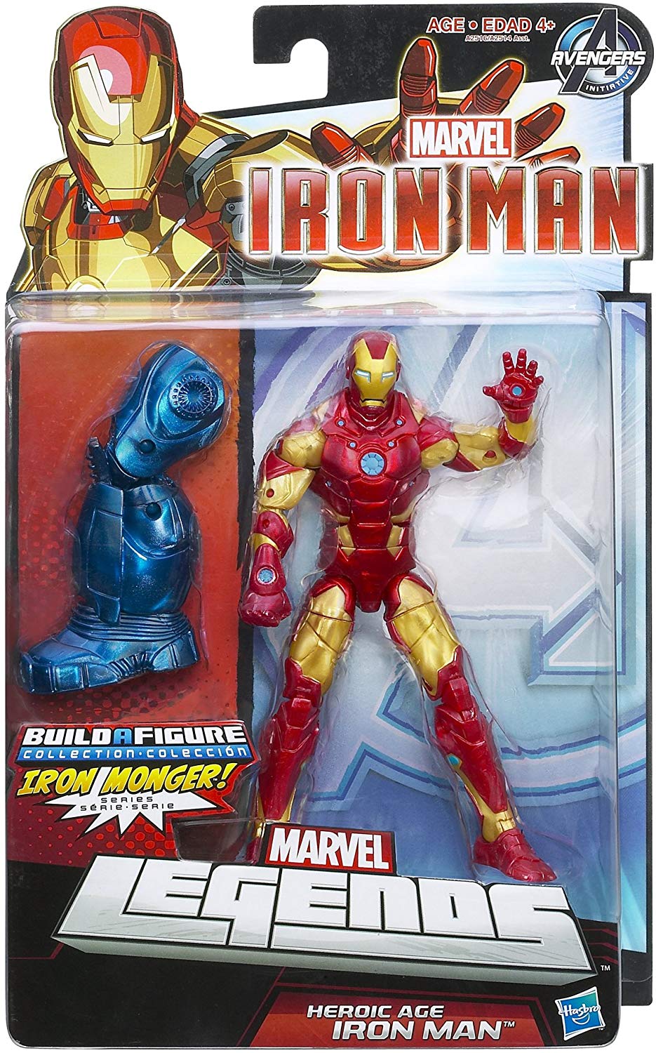 Marvel Legends Heroic Age Iron Man 6 inch (Iron Monger BAF) Action Figure