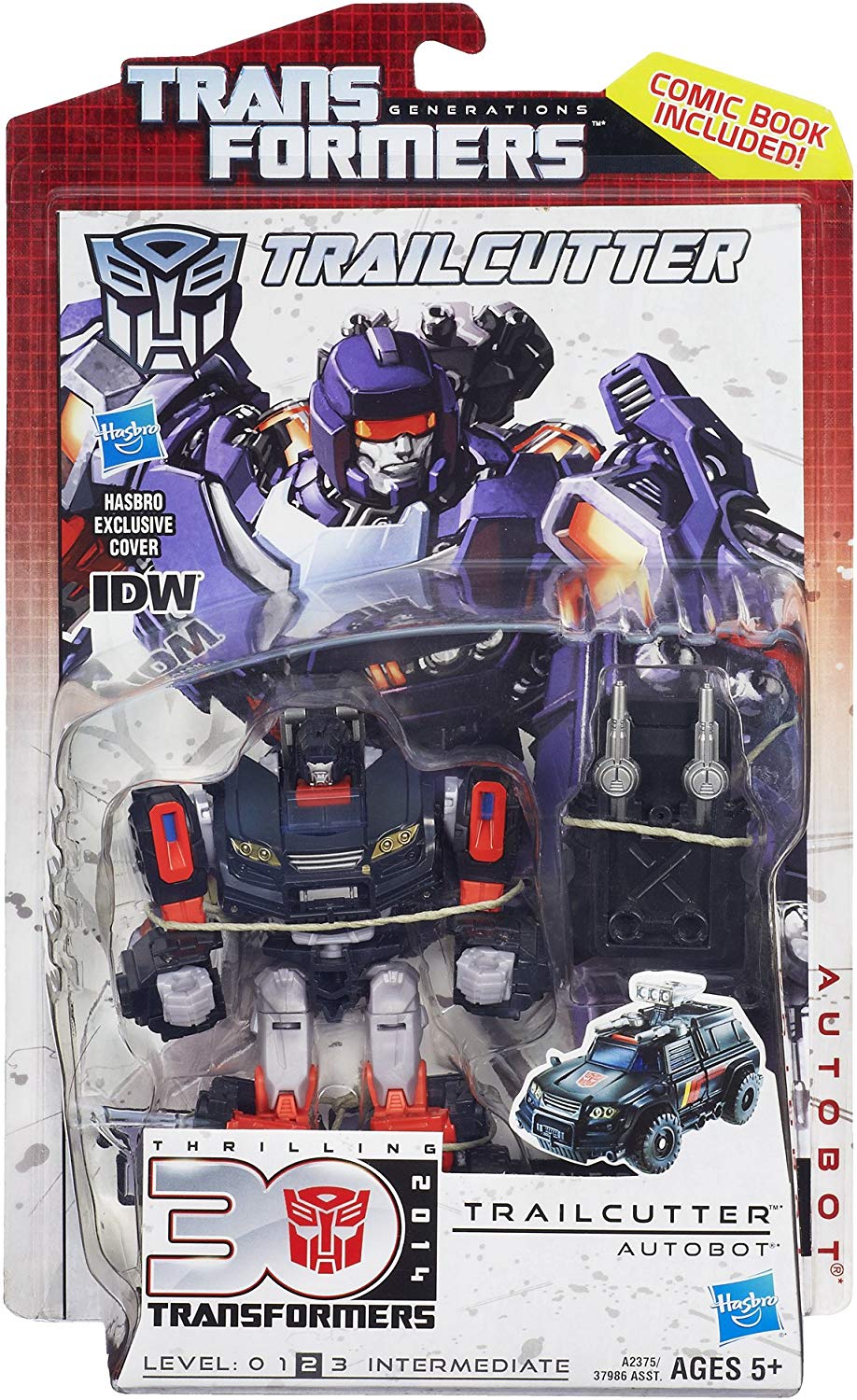 Transformers Generations Thrilling 30 Deluxe Class Trailcutter Action Figure 1