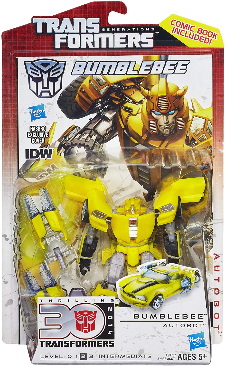 Transformers Generations Thrilling 30 Deluxe Class Bumblebee Action Figure 1