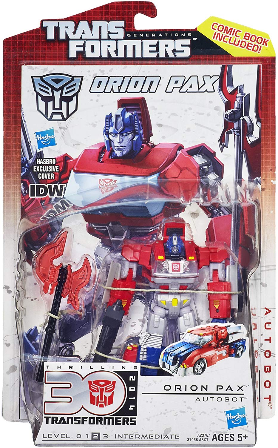 Transformers Generations Thrilling 30 Deluxe Class Orion Pax Action Figure 1