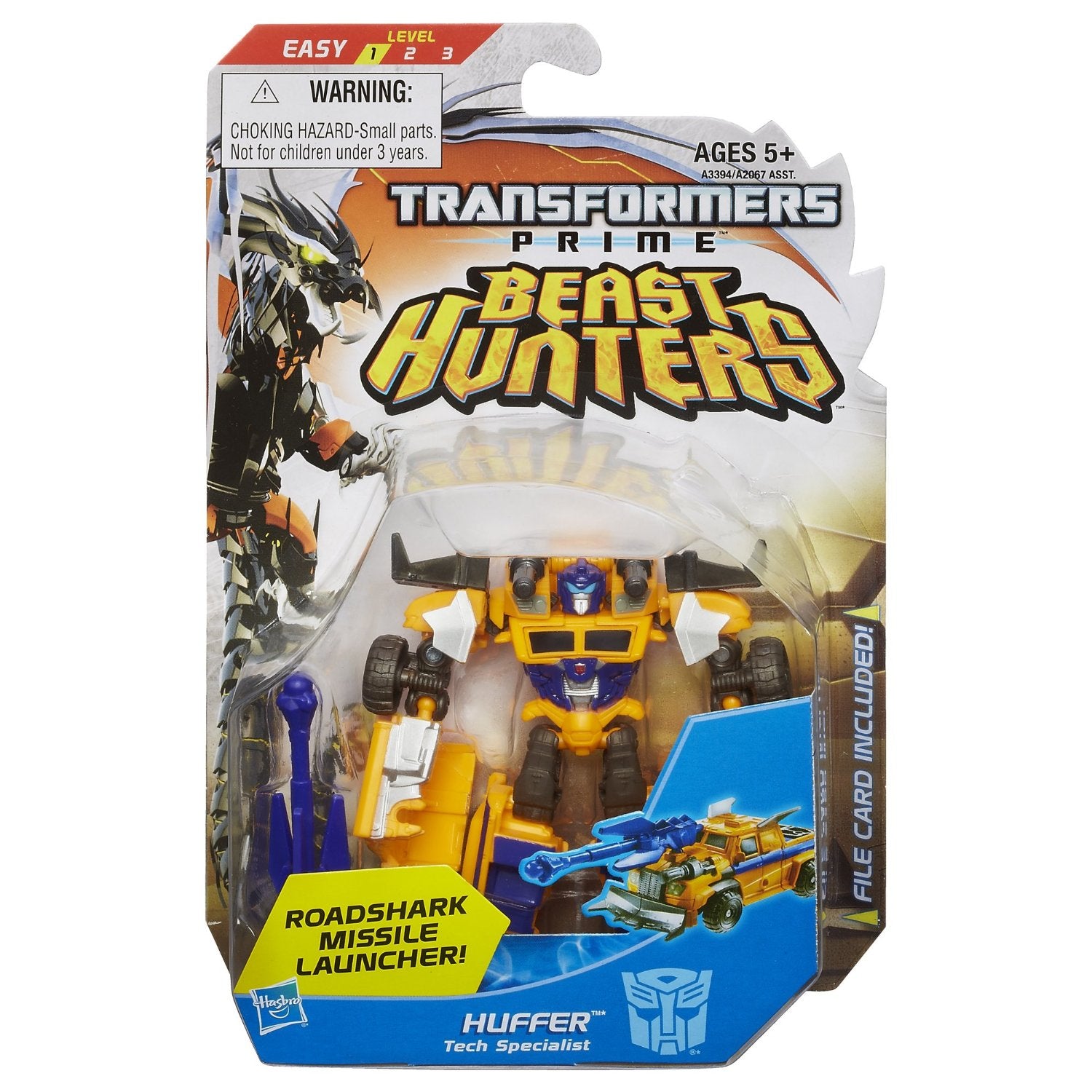 Transformers Prime Beast Hunters #009 Huffer Tech Specialist Commander Class Series 3