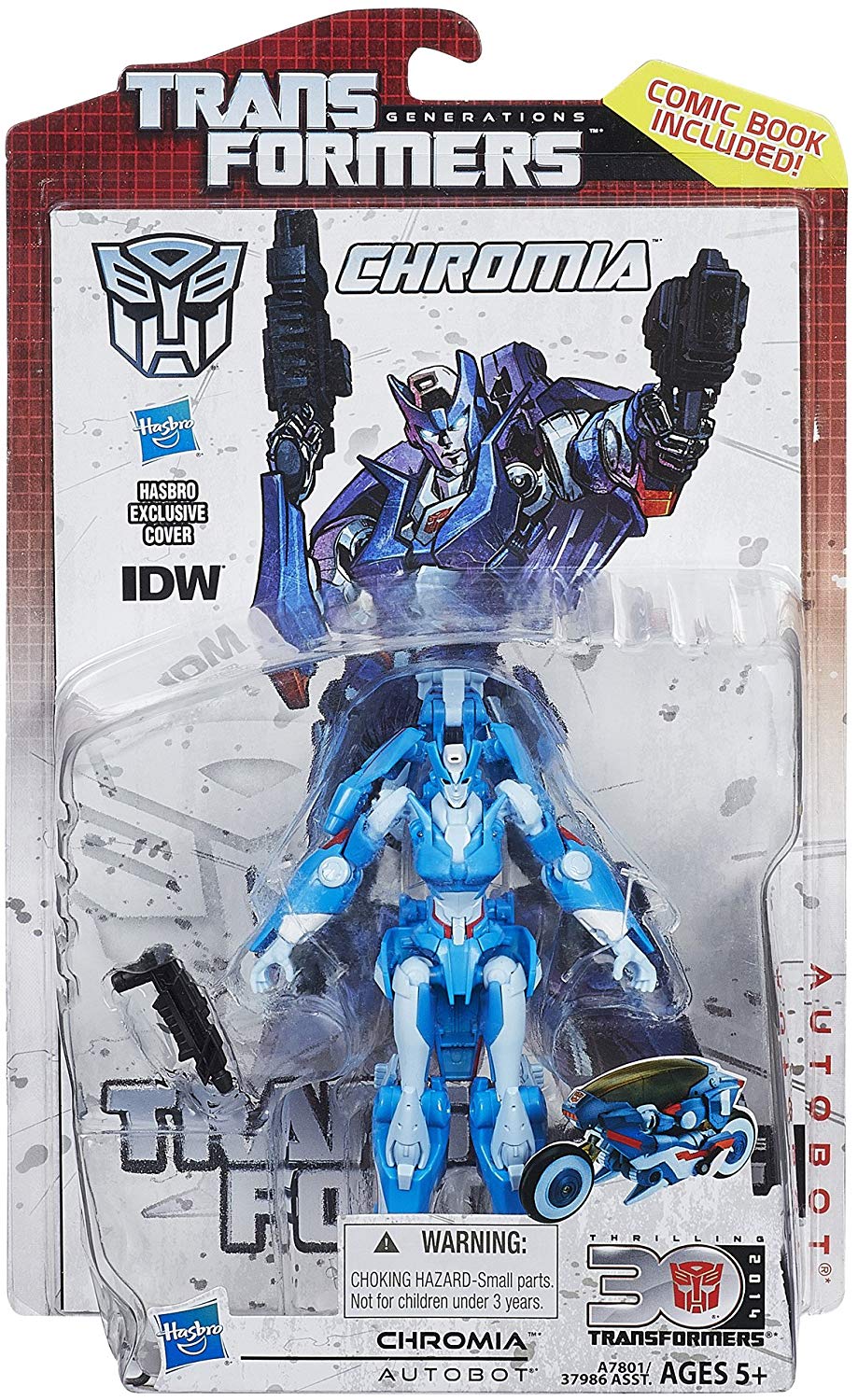 Transformers Generations Thrilling 30 Deluxe Class Chromia Action Figure 1