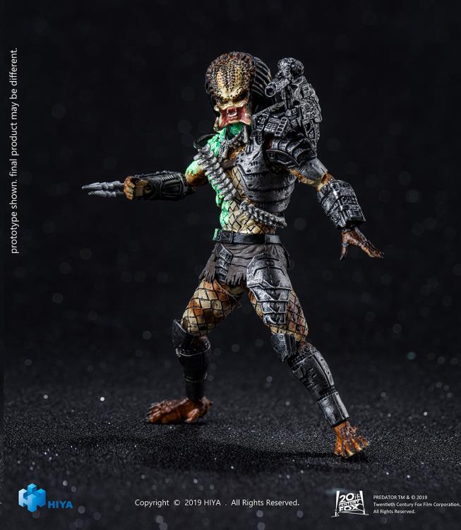 Hiya Toys 1/18 Predator PX Exclusive Battle Damaged Jungle Hunter Predator Action Figure