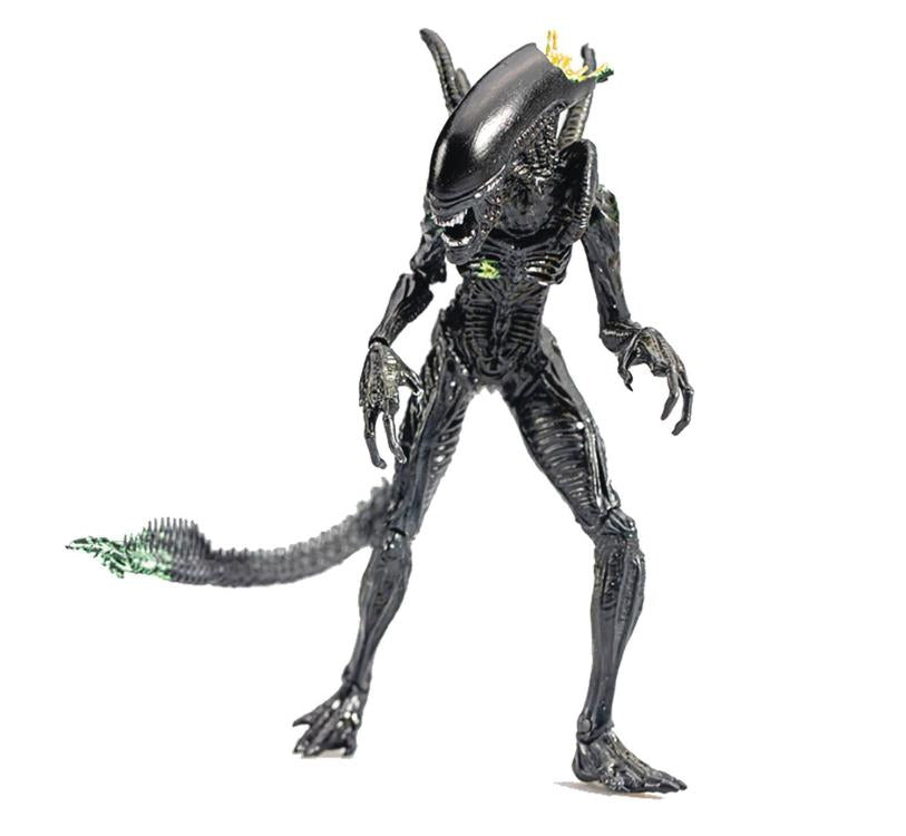 Hiya Toys 1/18 Alien vs. Predator AVP PX Exclusive Blowout Alien Warrior Action Figure