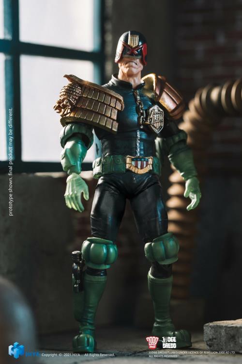 Hiya Toys 1/18 2000 AD Judge Dredd PX Exclusive Judge Dredd Action Fig