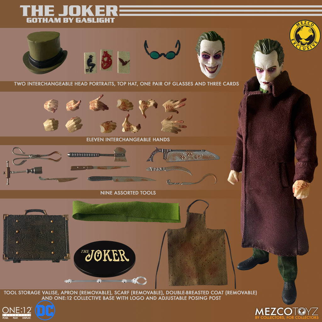 Mezco Toyz ONE:12 The Joker: Gotham by Gaslight - Deluxe Edition Action Figure Exclusive